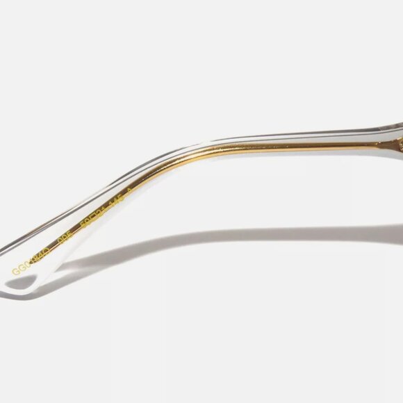 Gucci Transparent Gray Eyeglasses Unisex GG0184O - Picture 4 of 6